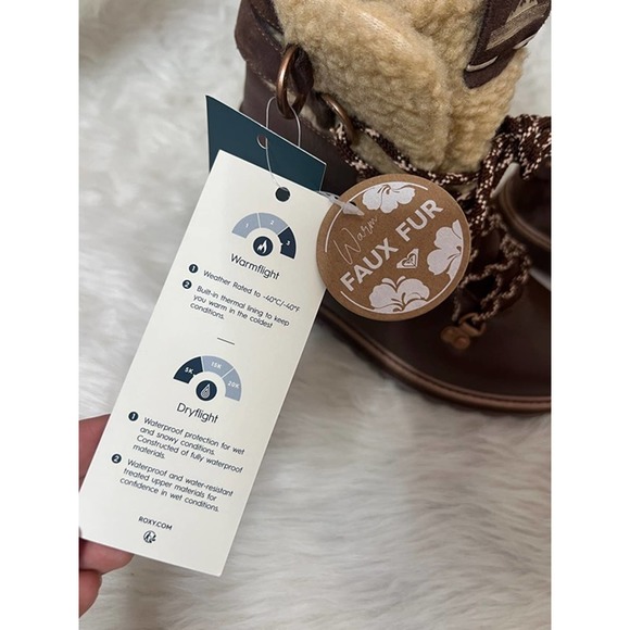 Roxy Warm Faux Fur Boots size 7.5" - Picture 6 of 9